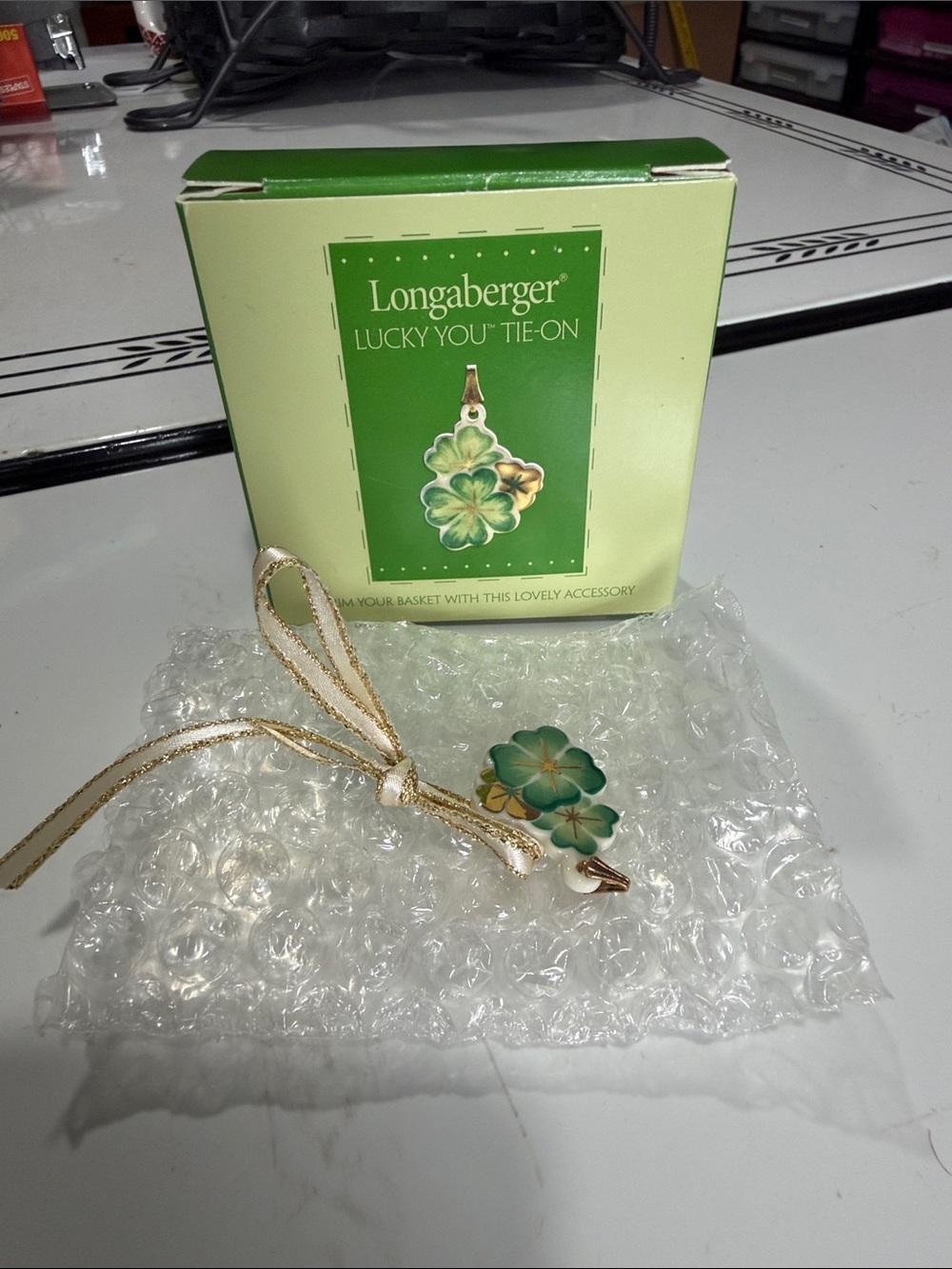 Longaberger Lucky You Tie-On Charm